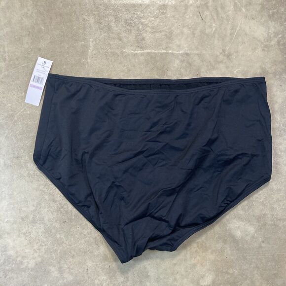 Carmen Marc Valvo Swimwear Womens‎ Plus 22W Black Resort Beach Basic - Picture 4 of 10